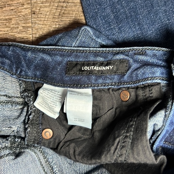 Lucky Brand Lolita Skinny Raw Hem Ankle Skinny Jeans - Picture 3 of 4